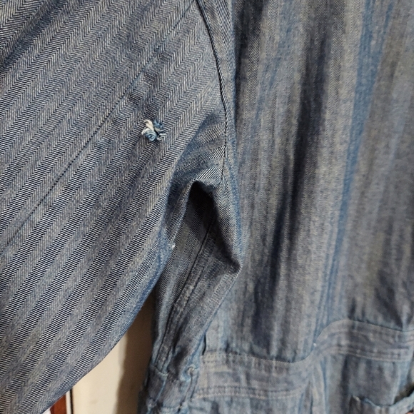 Dickies Fisher Stripe Cotton Coveralls Workwear Utility - Picture 12 of 15